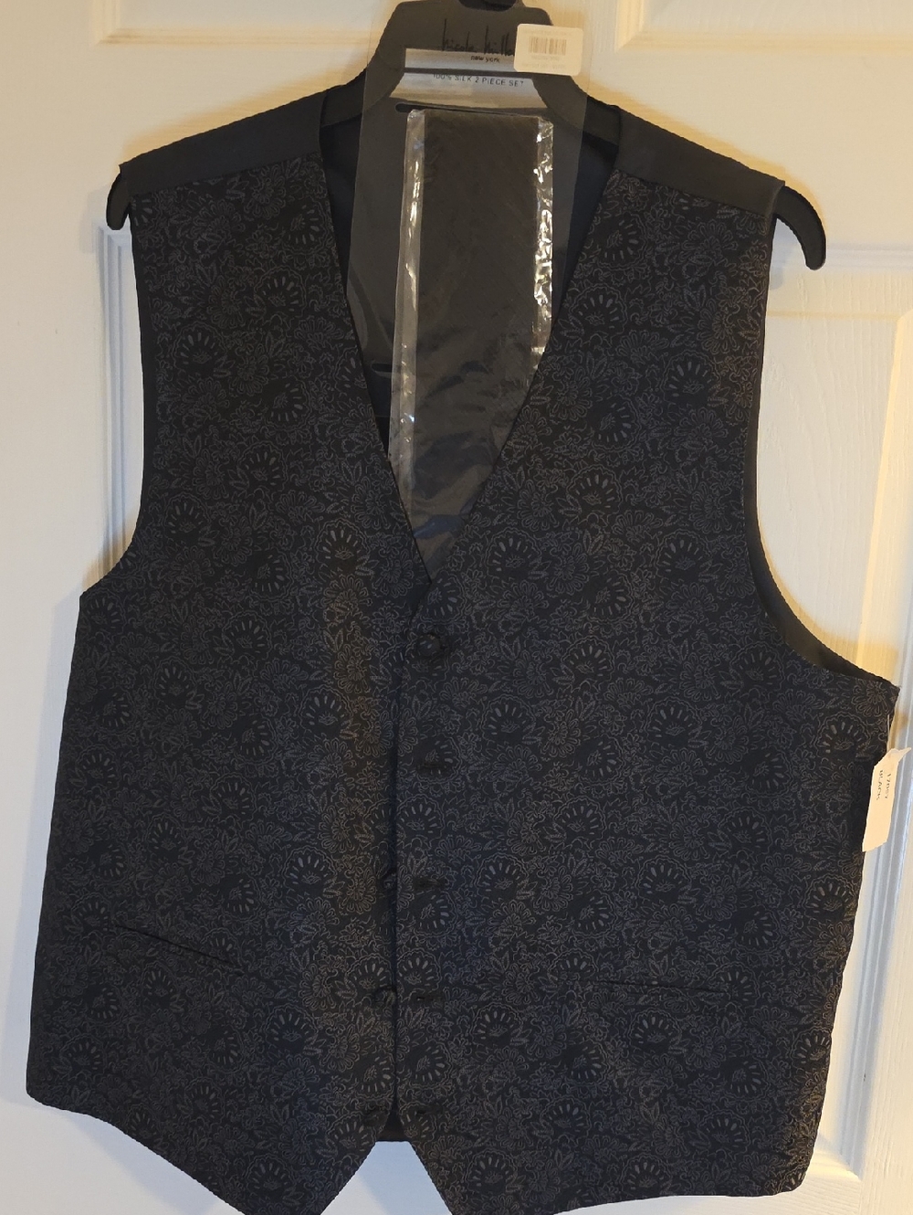 Nicole Miller Black Silk-Blend Jacket